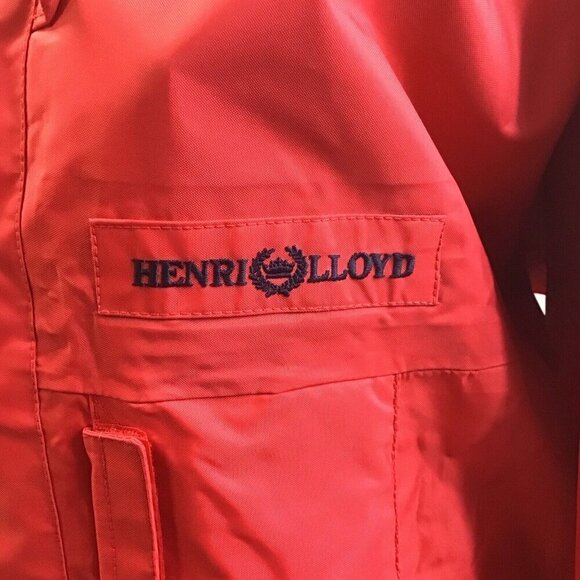 Red Henri Lloyd Bri-Nylon Sailing Jacket Waterproof Windproof Medium - Picture 4 of 6